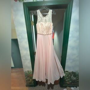 Light pink prom dress